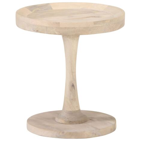Table d'appoint Bout de canapé Table basse Ø40x45 cm Bois de manguier massif 17225
