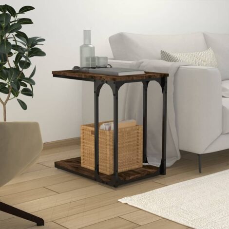 Table d'appoint  Bout de canapé  Table Basse Chêne fumé 50x35x52 cm Bois d'ingénierie NXETH577828