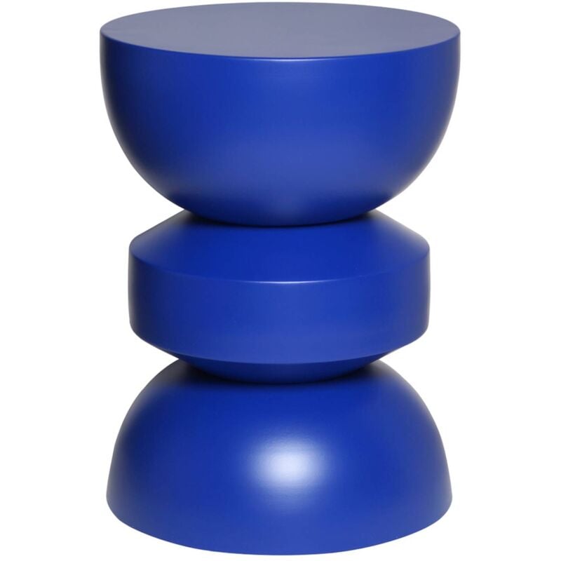 Table d'appoint. bout de canapé. table de chevet en métal. bleu. Assa. Ø32 x h 44.5cm