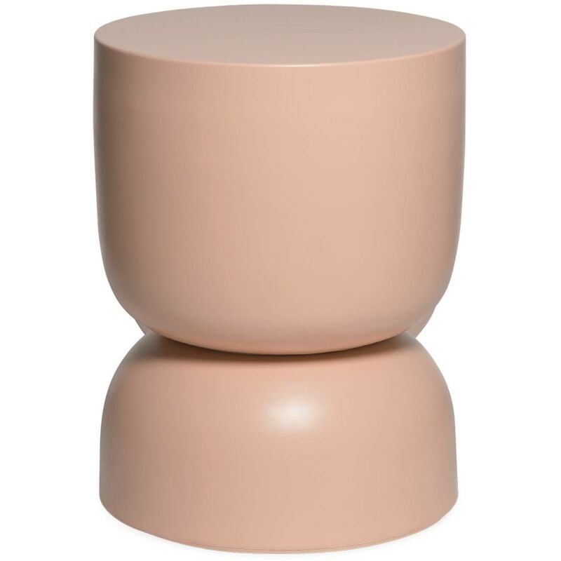 Table d'appoint. bout de canapé. table de chevet en métal. rose. Madi Ø32 x h 42cm