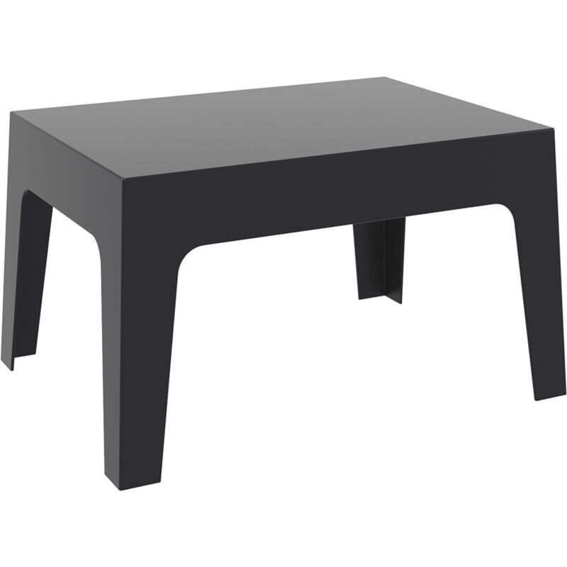 table basse box 70 x 50 cm noir