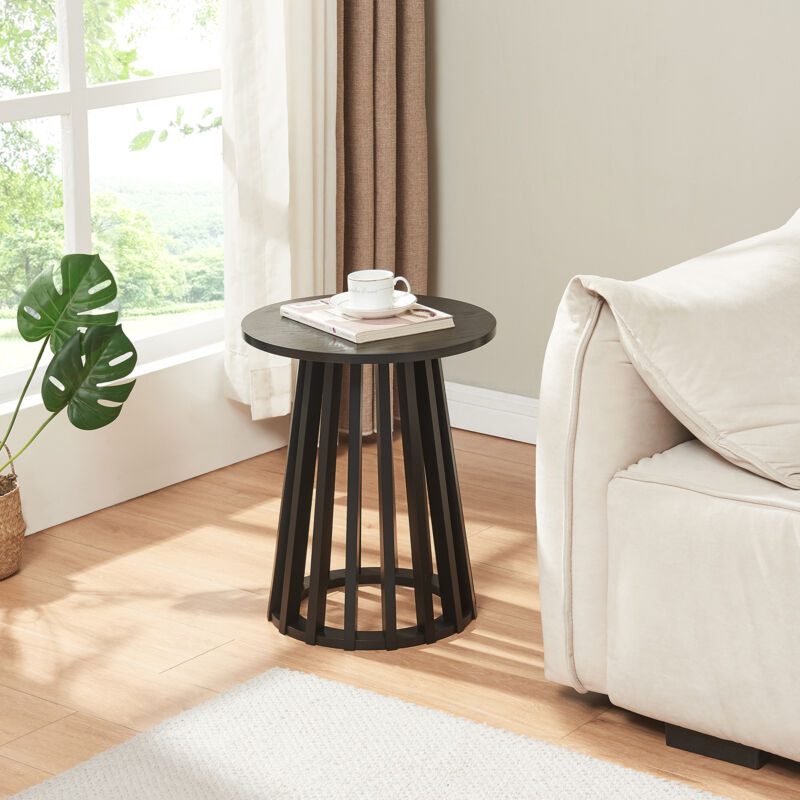 Table d'appoint Buzzard 40 x 48 cm noir [en.casa]