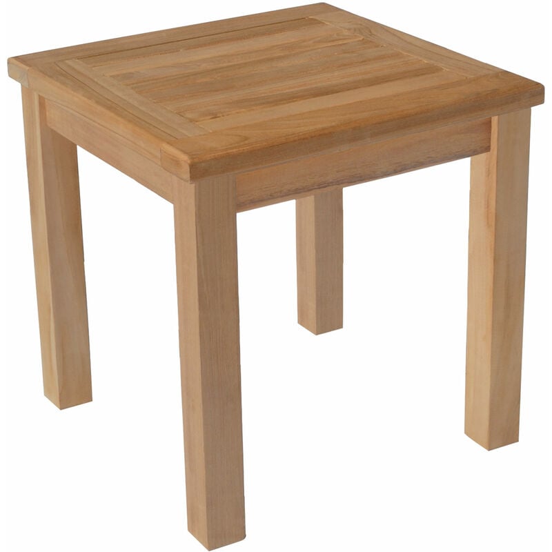 Happy Garden - Table d'appoint carrée en teck 45cm java