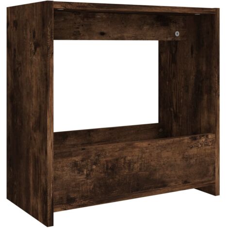 Table d'appoint Chêne fumé 50x26x50 Bois d'ingénierie