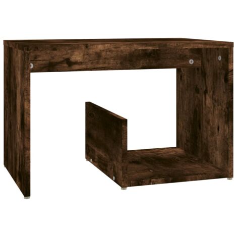 Table d'appoint Chêne fumé 59x36x38 Bois d'ingénierie
