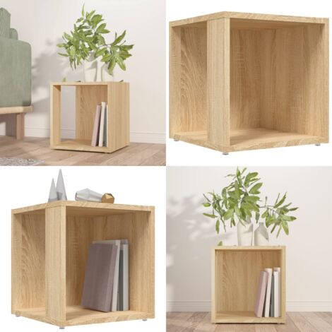 Table d'appoint Chêne sonoma 33x33x34,5 cm Aggloméré - Table Basse - Table D'appoint - Meubles De Salon - Mobilier Rustique - Étagère Murale - Home & Living