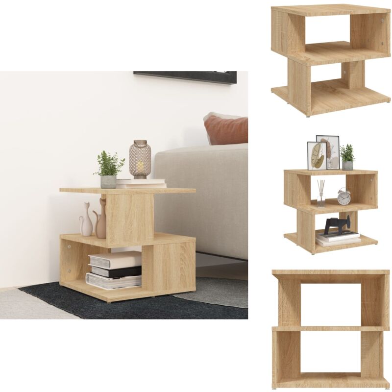 Vidaxl - Table d'appoint Chêne sonoma 40x40x40 cm Aggloméré - Table Basse - Meuble D'appoint - Table D'appoint - Décoration Intérieure - Salon
