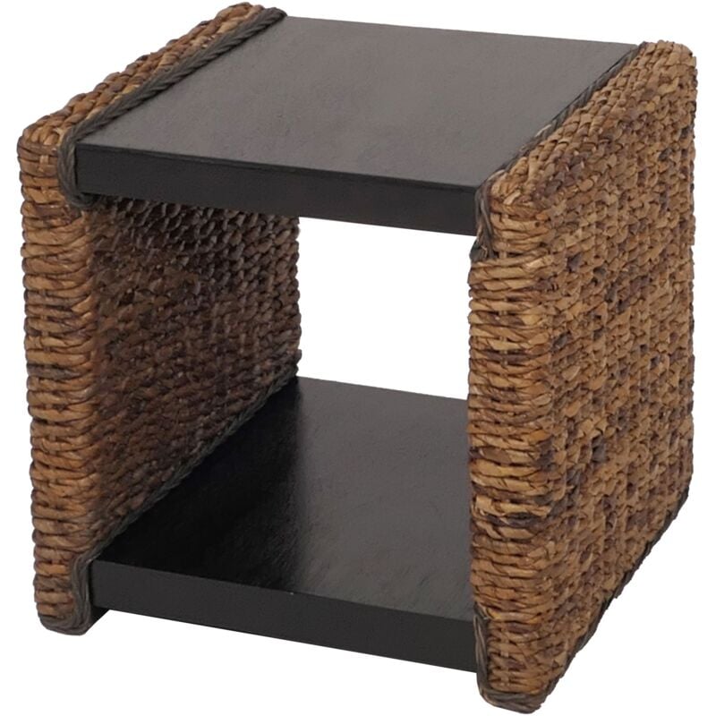 Table d'appoint chevet tabouret bout de canap Lucca rotin kubu lianes de bananier