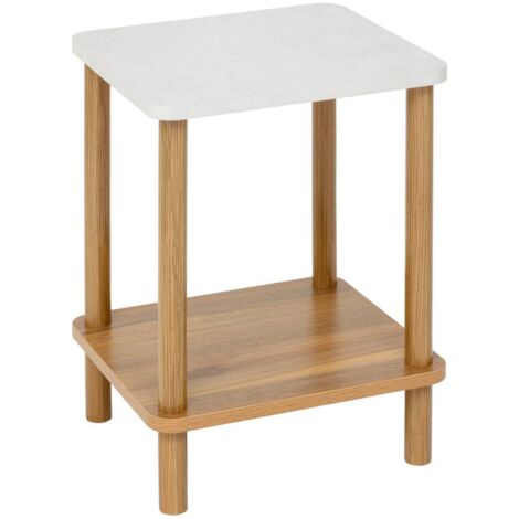 Table d'appoint come bois et effet marbre - 5five
