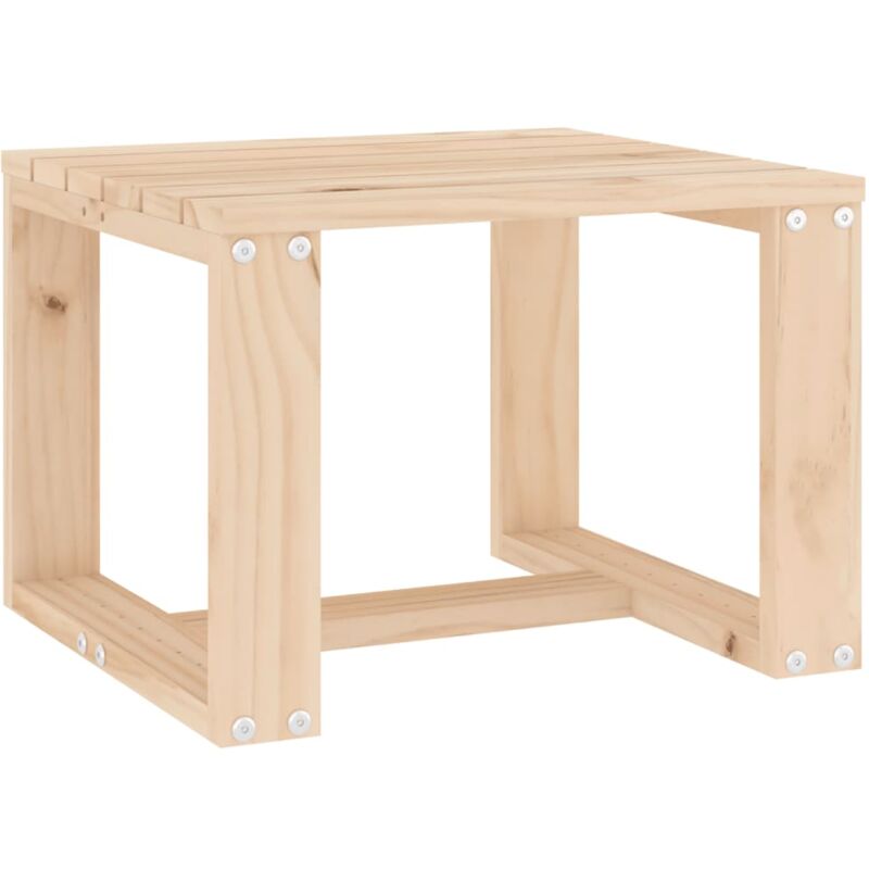 Vidaxl – Table d'appoint de jardin 40x38x28,5 cm en bois de pin massif – Capacité 70 kg – Assemblage requis – Housse recommandée