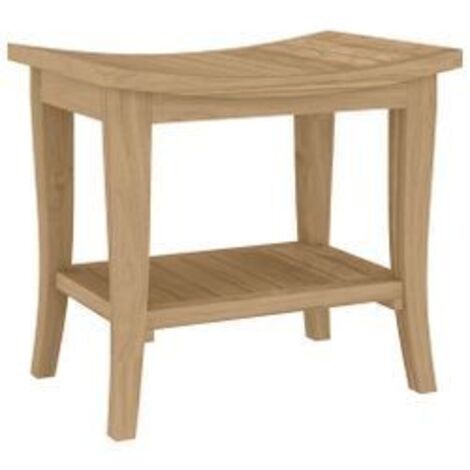 Table d'appoint de salle de bain 50x35x45 bois de teck solide