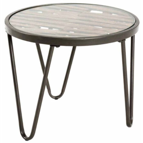 Table d'Appoint Déco "Nepal" 52cm Naturel