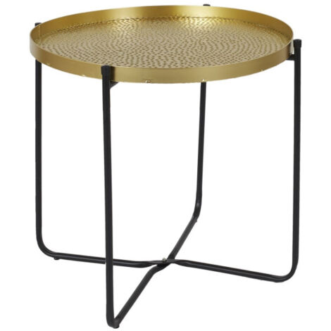 Table d'Appoint Design "Alia" 50cm Or