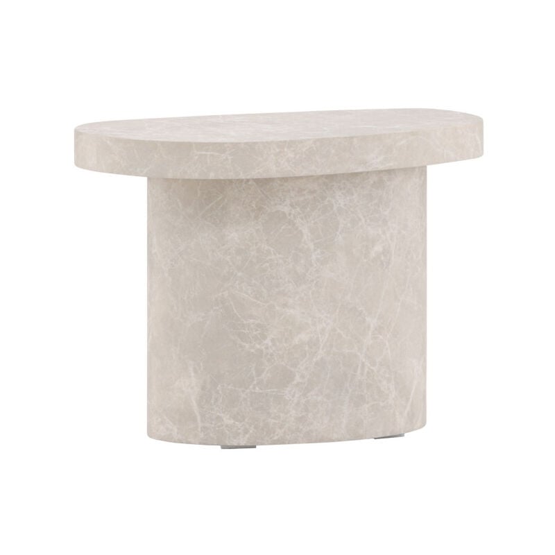 Table d'Appoint Design 'Bastad' 50cm Gris Clair