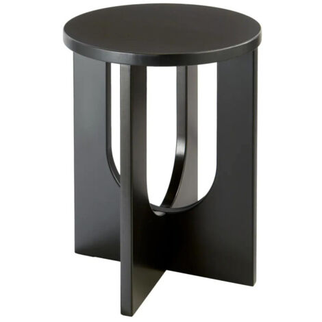 Table d'Appoint Design "Bloom" 50cm Noir