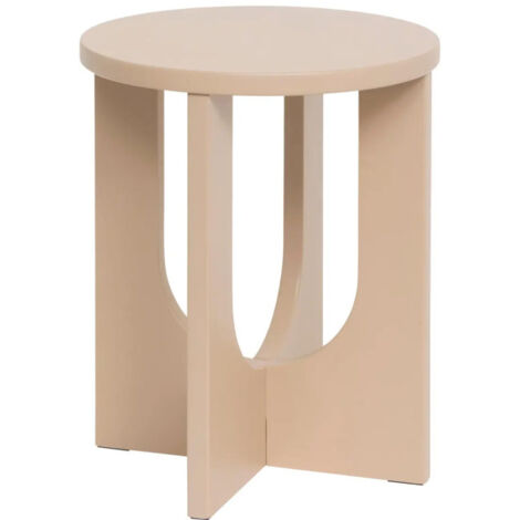 Table d'Appoint Design "Bloom" 50cm Noisette