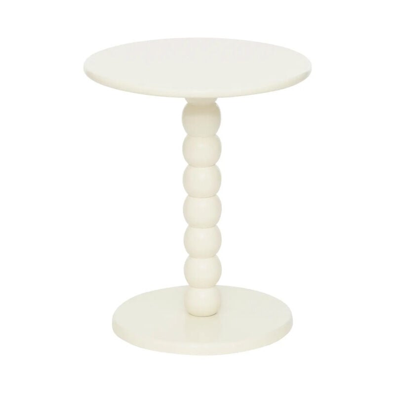 Table d'Appoint Design 'Chamlo' 46cm Ivoire