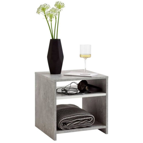 Table d'Appoint Design "Dlind" 39cm Gris