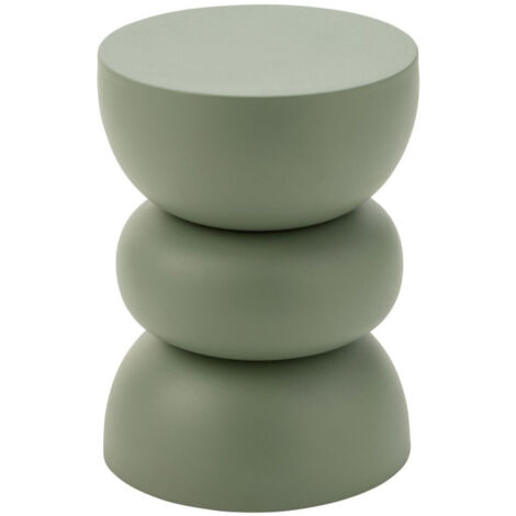 Table d'Appoint Design en Métal "Lise" 43cm Vert