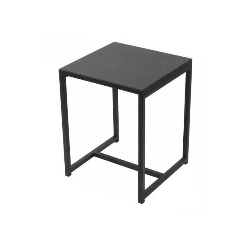 Table D'appoint En Métal Madison Noire Five