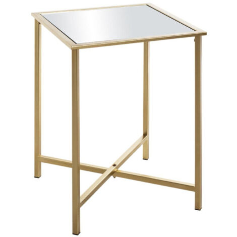 Table d'Appoint Design en Métal "Mezo" 53cm Or