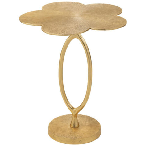 Table d'Appoint Design Fleur "Tiana" 61cm Or