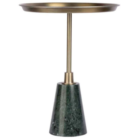 Table d'Appoint Design "Grant" 51cm Noir & Or