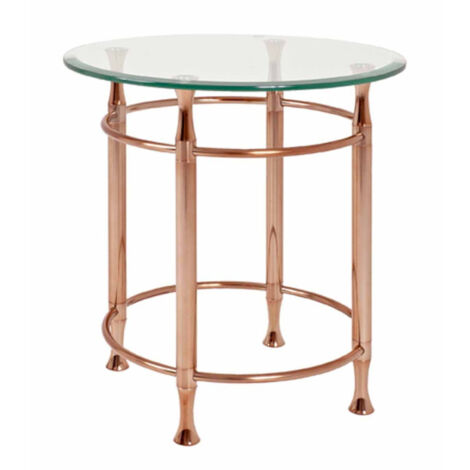 Table d'Appoint Design "Hyva" 52cm Cuivre
