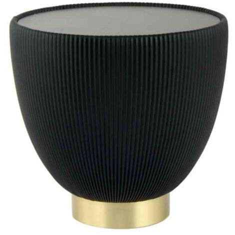 Table d'Appoint Design "Jokai" 47cm Noir & Or