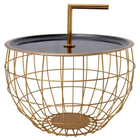 Table d'Appoint Design "Jouy" 42cm Noir