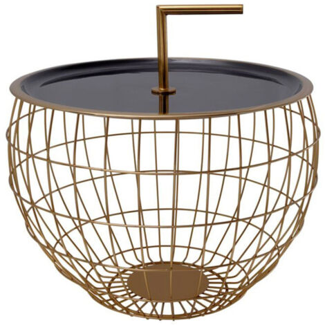 Table d'Appoint Design "Jouy" 49cm Noir