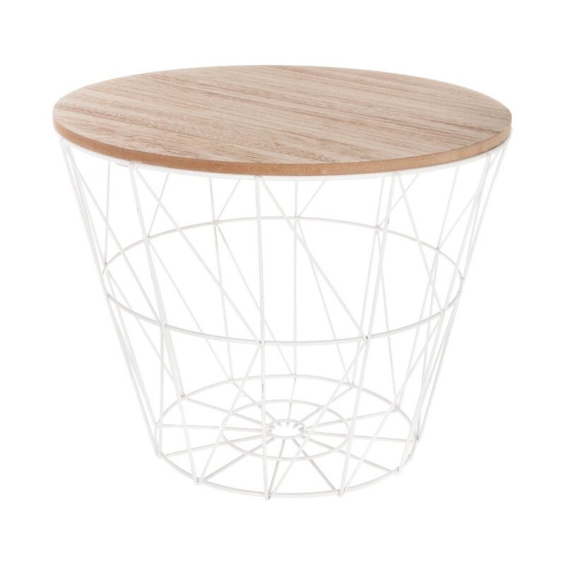 Atmosphera - Table d'Appoint Design 'Kumi' 30cm Blanc Atmosphera - Table d'Appoint Design 'Kumi' 30cm Blanc