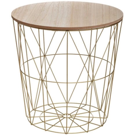 Table d'Appoint Design Kumi 41cm Or