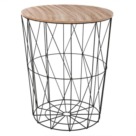 Table d'Appoint Design "Kumi" 57cm Noir