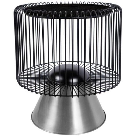 Table d'Appoint Design "Malibu" 56cm Noir