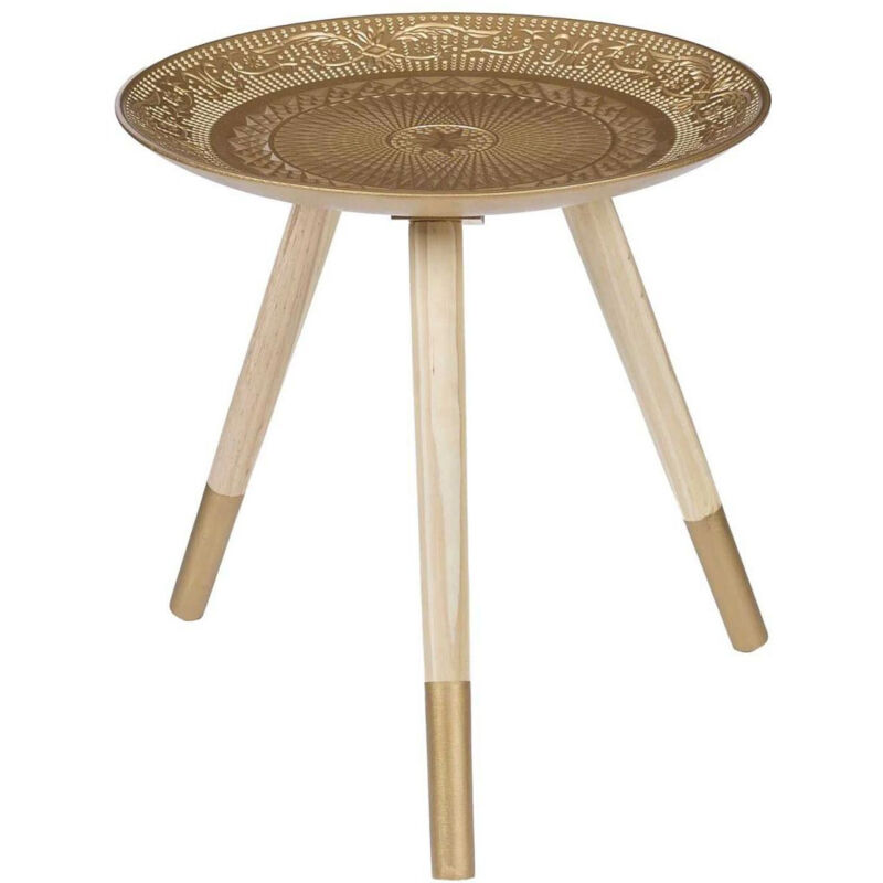 Table d'Appoint Design "Mirage" 42cm Or