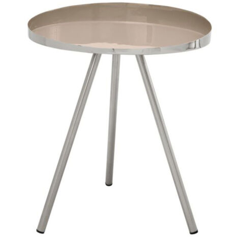 Table d'Appoint Design "Morrison" 48cm Taupe