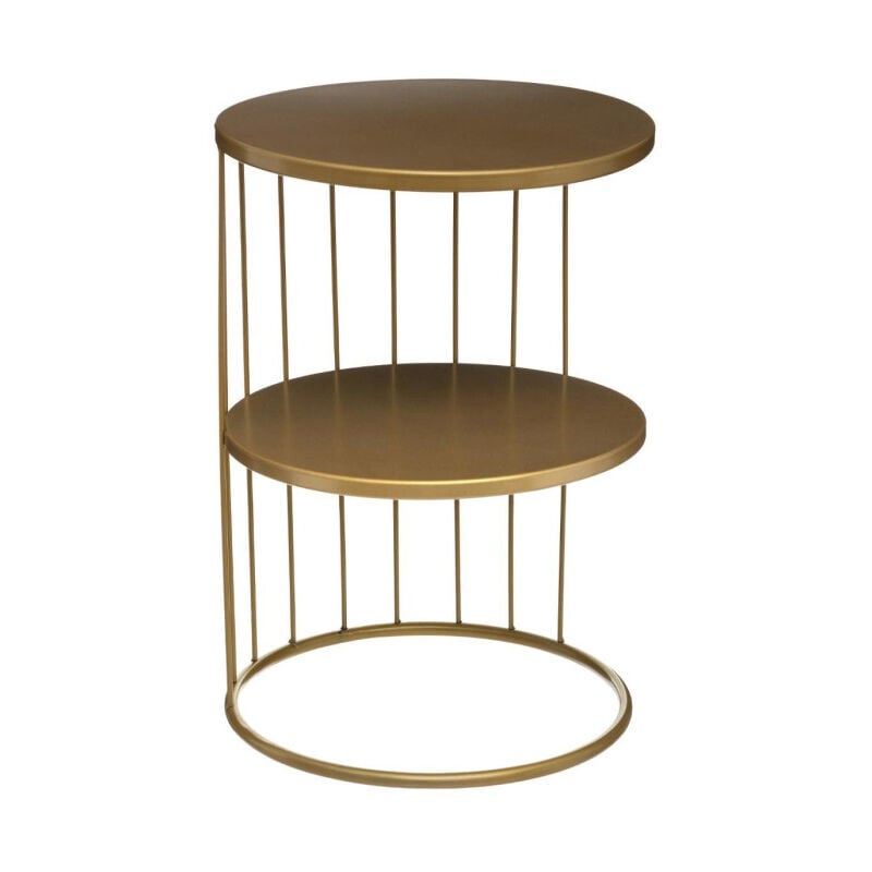 Table d'Appoint Design Métal 'Kobu' 36cm Or