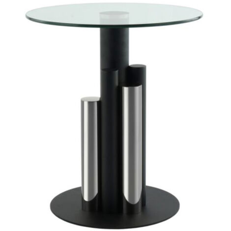 Table d'Appoint Design "Paula" 50cm Argent