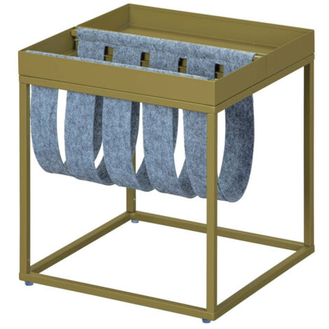 Table d'Appoint Design "Porte-Magazine" 40cm Vert