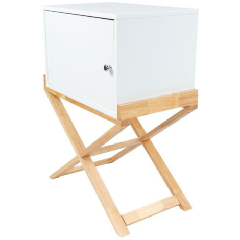Table d'Appoint Design "Valérie" 75cm Blanc