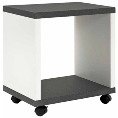 Table d'Appoint Desserte "Granit" 48cm Blanc