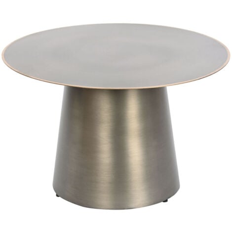 Table d'appoint DKD Home Decor Doré Gris foncé Métal 60 x 60 x 37 cm