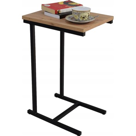 Table d'appoint ECO en profils artisanaux en chêne noir