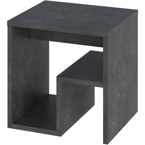 table d'appoint en bois "Bon" 40 x 35 x 40 cm - Gris rétro