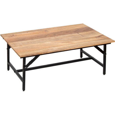 Table d'appoint en bois d'acacia au design moderne et fonctionnel