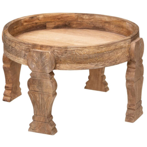 Table d'Appoint en Bois "Gypsy" 51cm Naturel