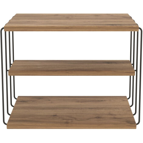 Table d'appoint en bois "Lifon" - 50 x 40 x 33 cm - Marron
