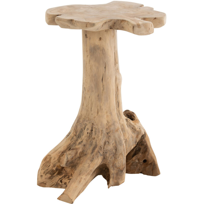 Table basse en bois naturel Naturel 46x43x66 cm