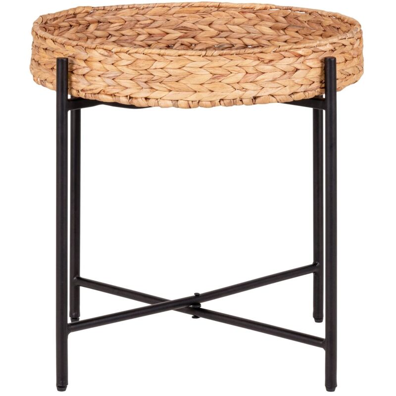 Naro table d'angle Ø50cm naturel.